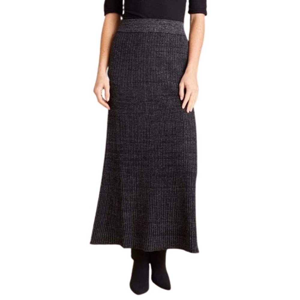 🆕 Free People Shine Bright Metallic Maxi Skirt - Picture 6 of 13